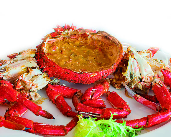 Cooked spinous spider crab